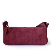 Cartera de cuero modelo REBECA burdeos