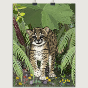 Post lamina cuadro guiña con follaje 30x40