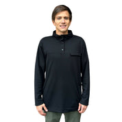 polerón waffle hombre negro