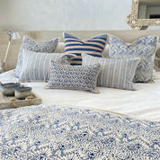 Cojín Lineas Celeste - 60 x 40