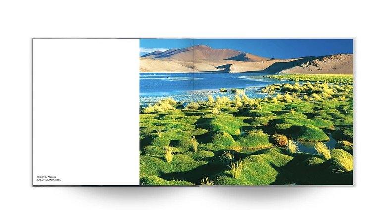 LIBRO RECORRIENDO CHILE - Una larga y delgada franja de colores