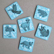 SET 6 POSAVASOS / FAUNA DE CHILE