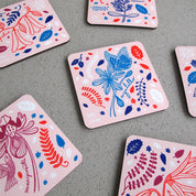 SET 6 POSAVASOS / FLORA NATIVA