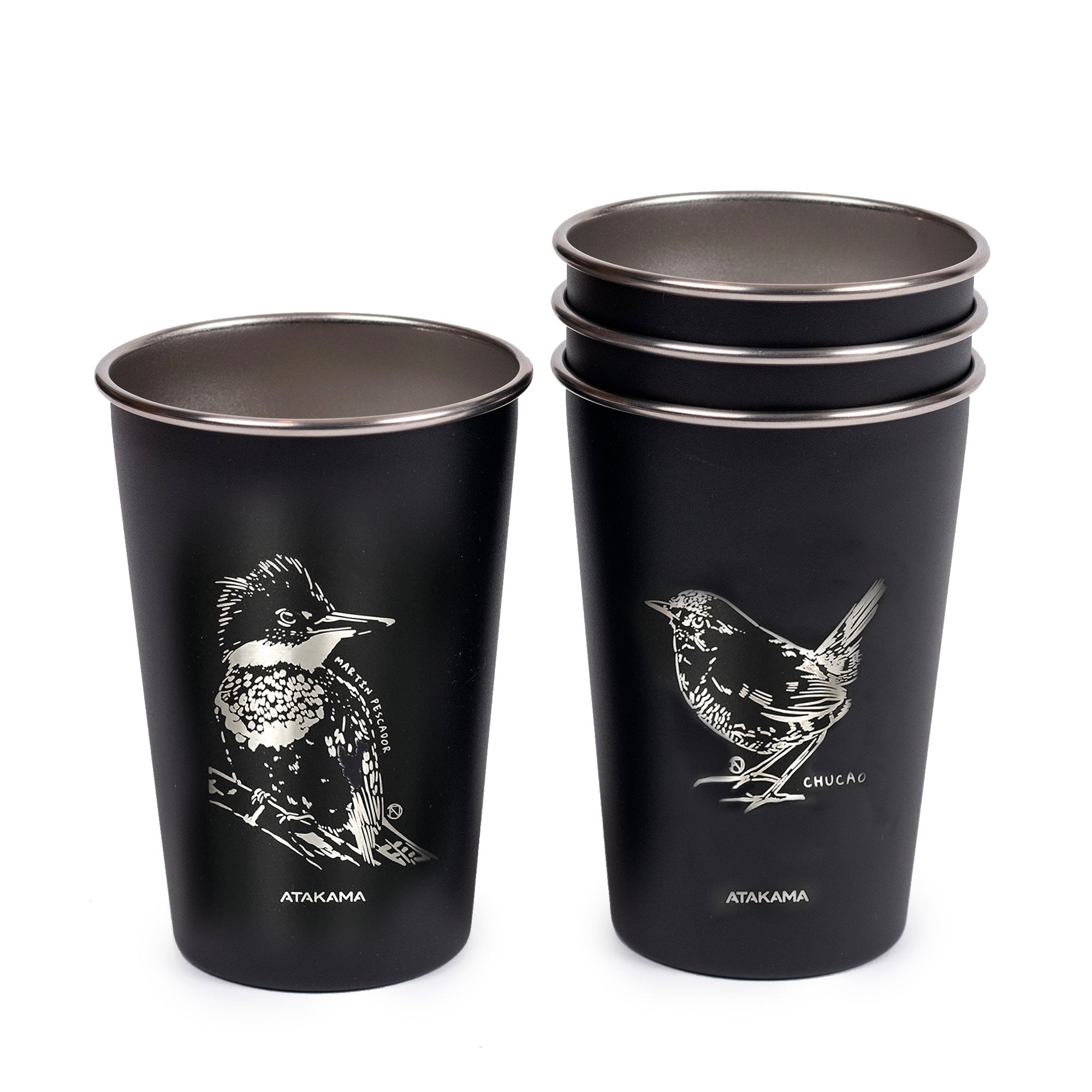 SET DE VASOS ACERO 480 ML