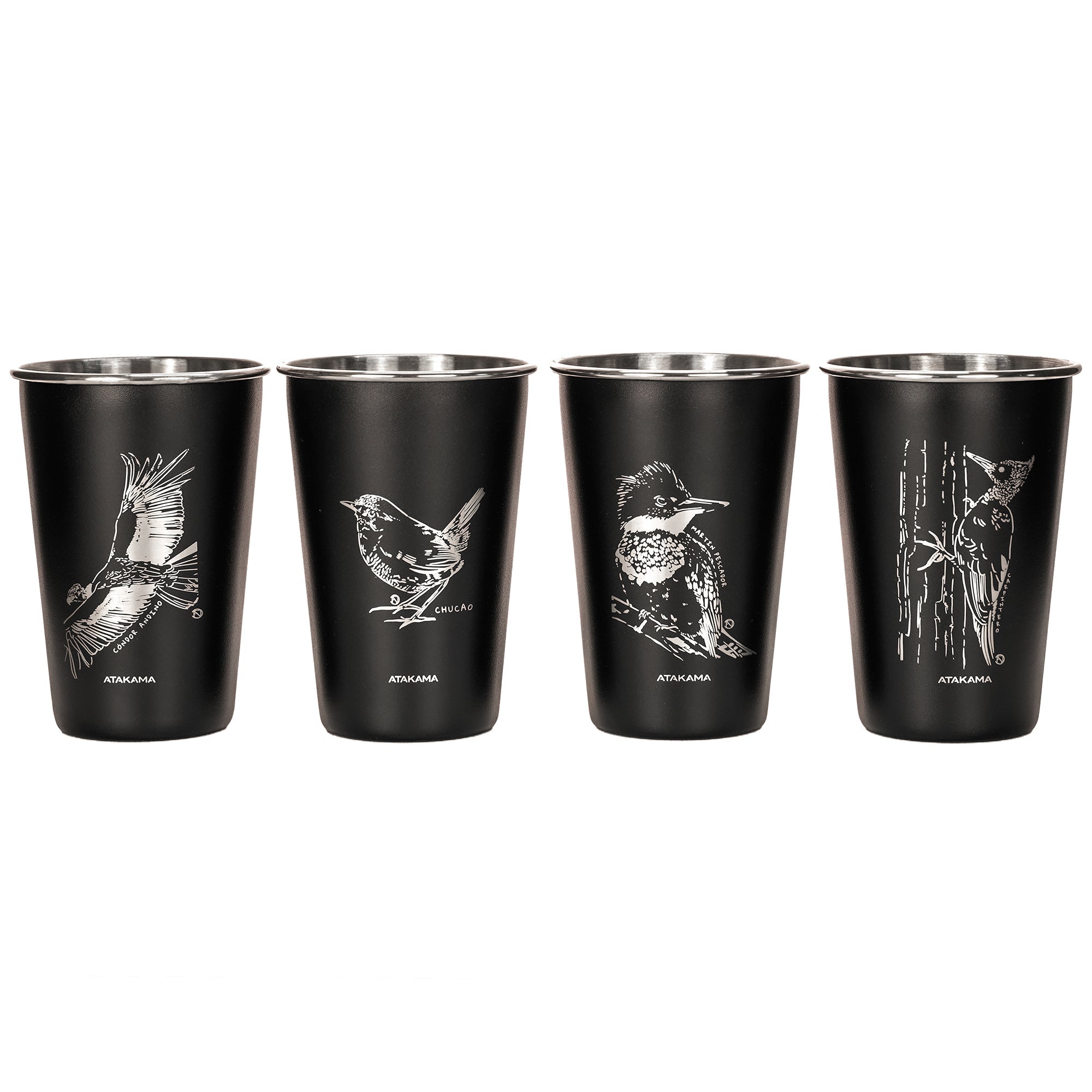 SET DE VASOS ACERO 480 ML