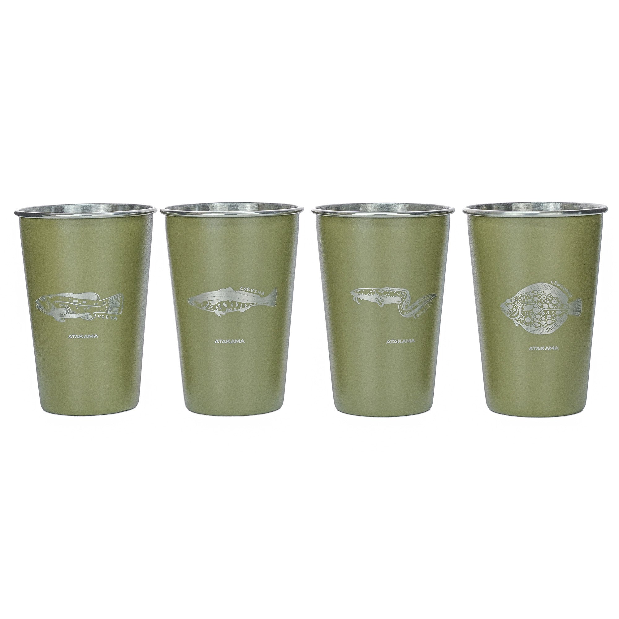 SET DE VASOS ACERO 480 ML