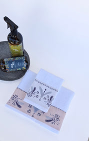 Set de Toalla Mano y Visita Flamenco Azul- ULMMO