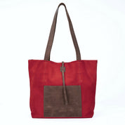 Cartera de cuero modelo JANE Rojo