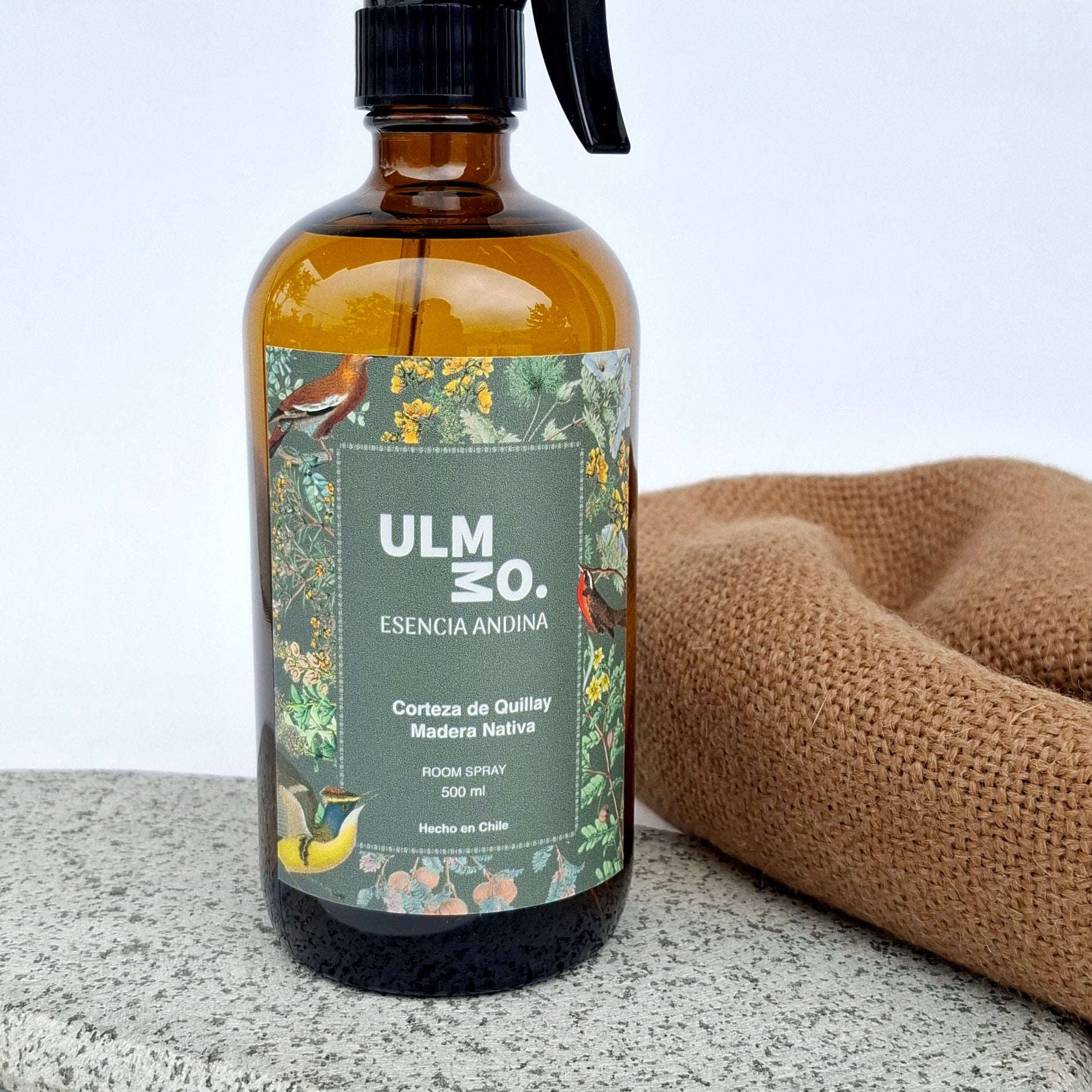 Room Spray Quillay y Maderas Nativas 450 ml vidrio - Creado en Chile