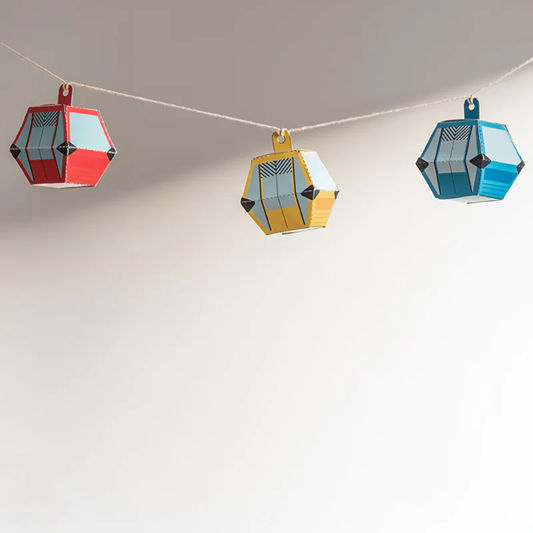 Papercraft cabinas Teleférico (set de 3)
