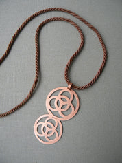 COLLAR COBRE SEDA LARGO MULTICIRCULO GRANDE