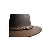 Sombrero lateral café