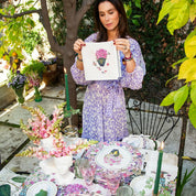 Set 4 Servilletas Jarrones - Lino Poliester