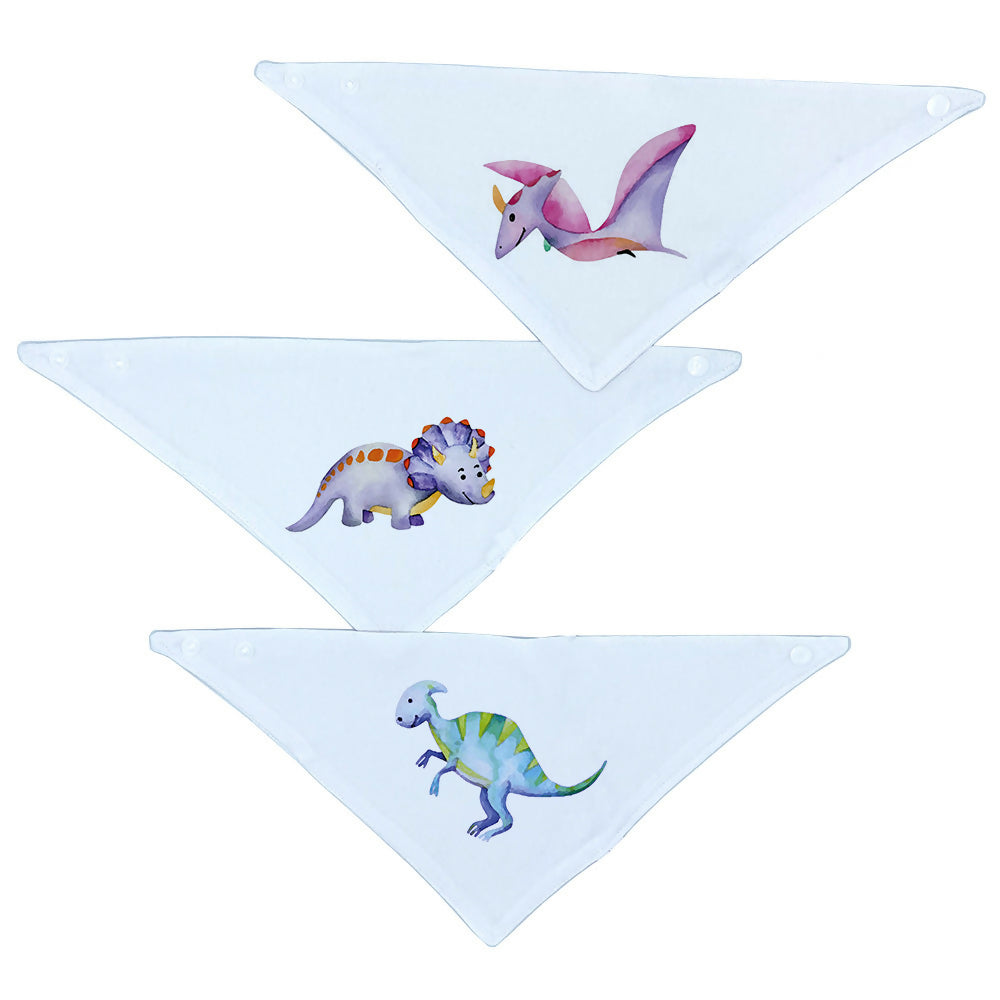 Set 3 Baberos – Bandanas Dinosaurio