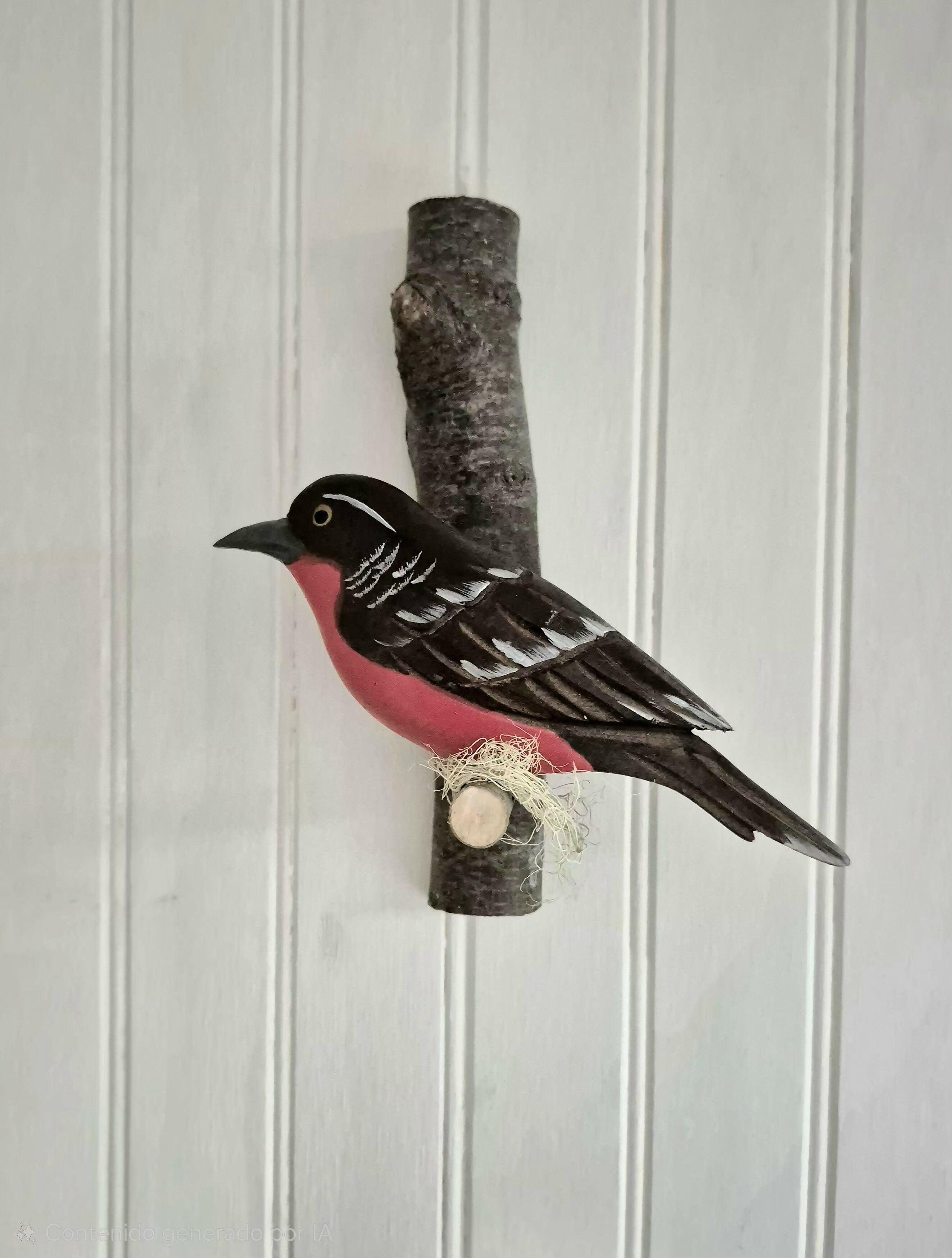 Pájaro tallado Loica