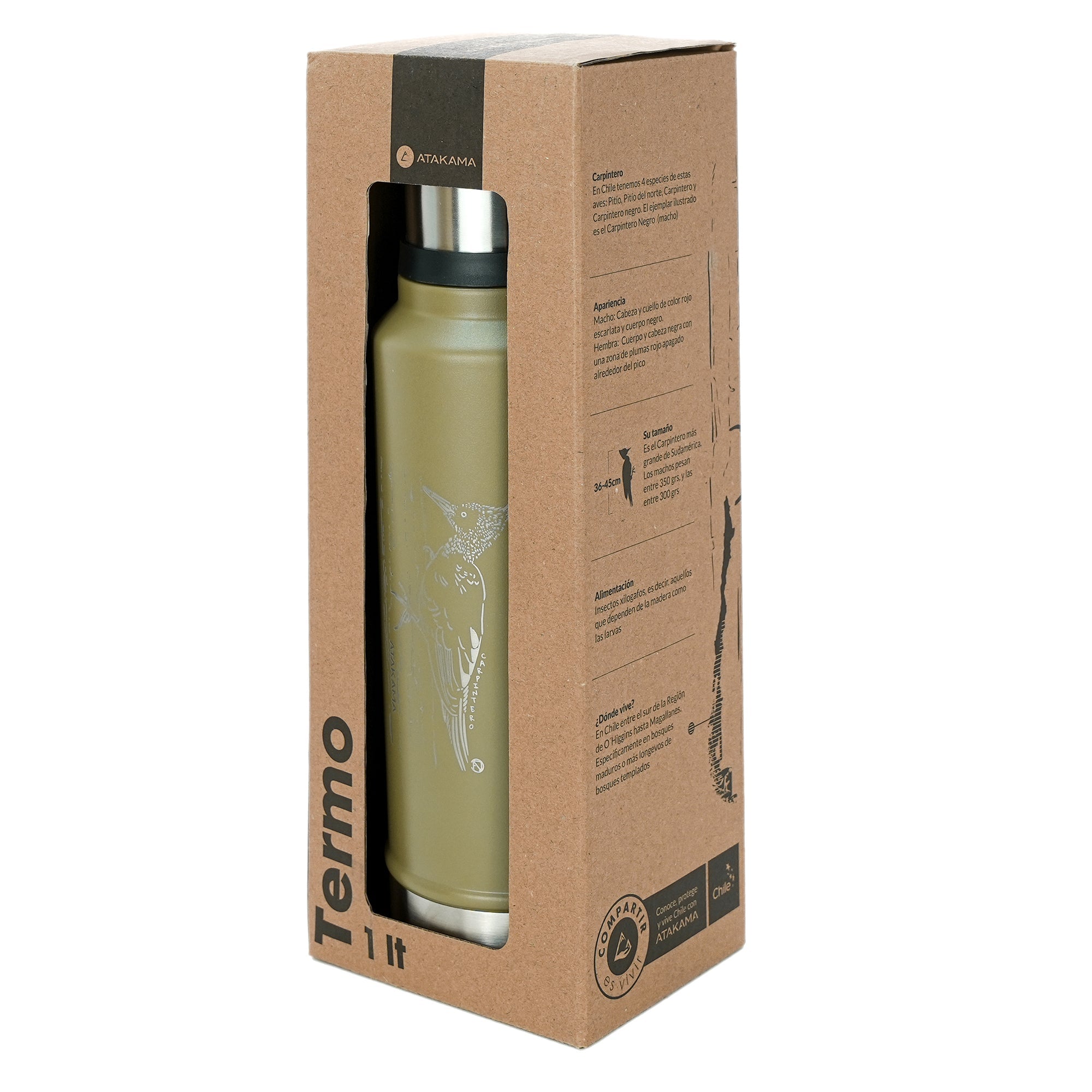 TERMO 1 LT VERDE CARPINTERO