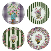 Set 4 Bajoplatos Peonías