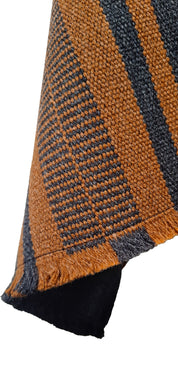 Poncho Peinecillo con Capucha -  Lana y Alpaca  - Marengo con Vicuña