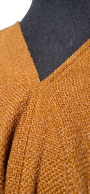 Poncho Flecos - Lana y Alpaca - Camel