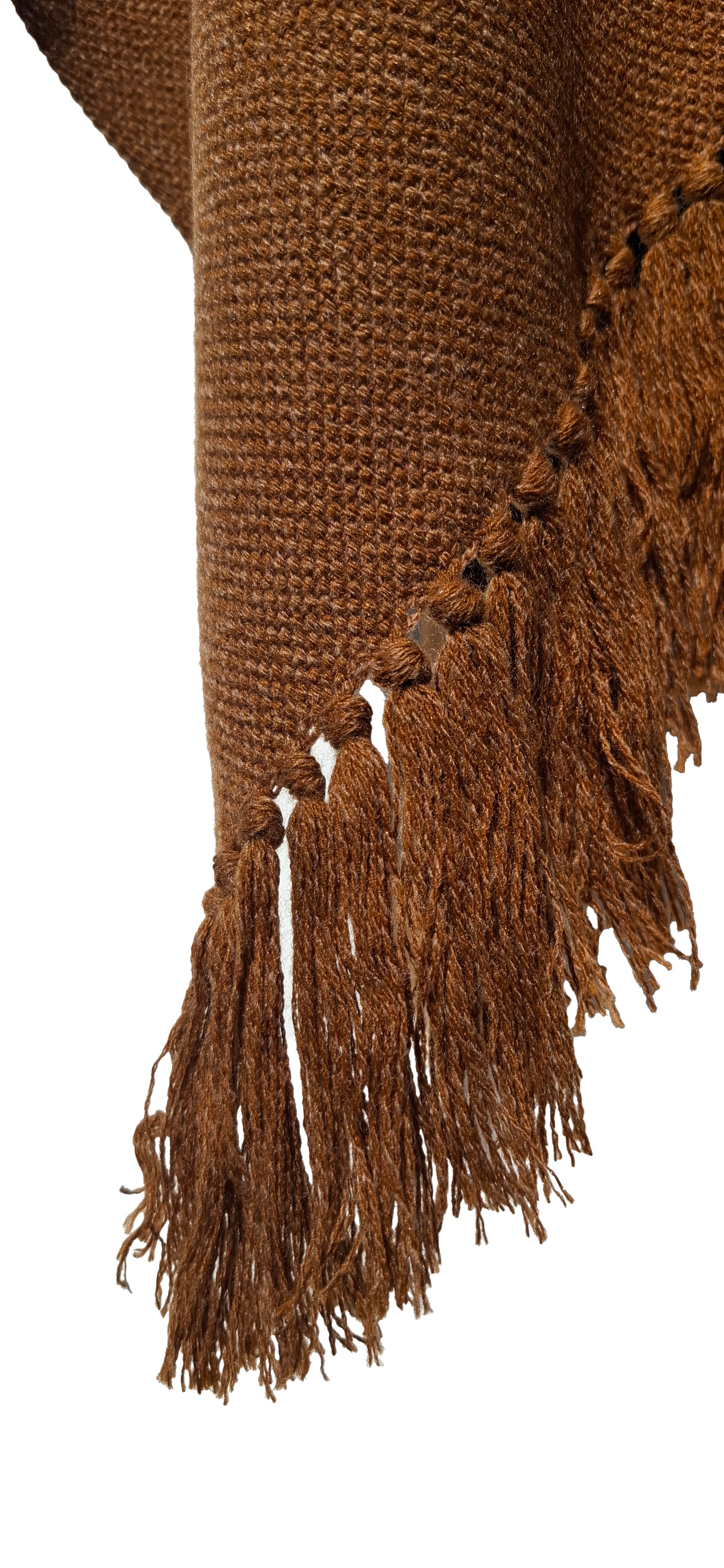 Poncho Flecos - Lana y Alpaca - Camel