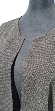 Ruana Flecos - Lana y Alpaca - Marengo-Beige