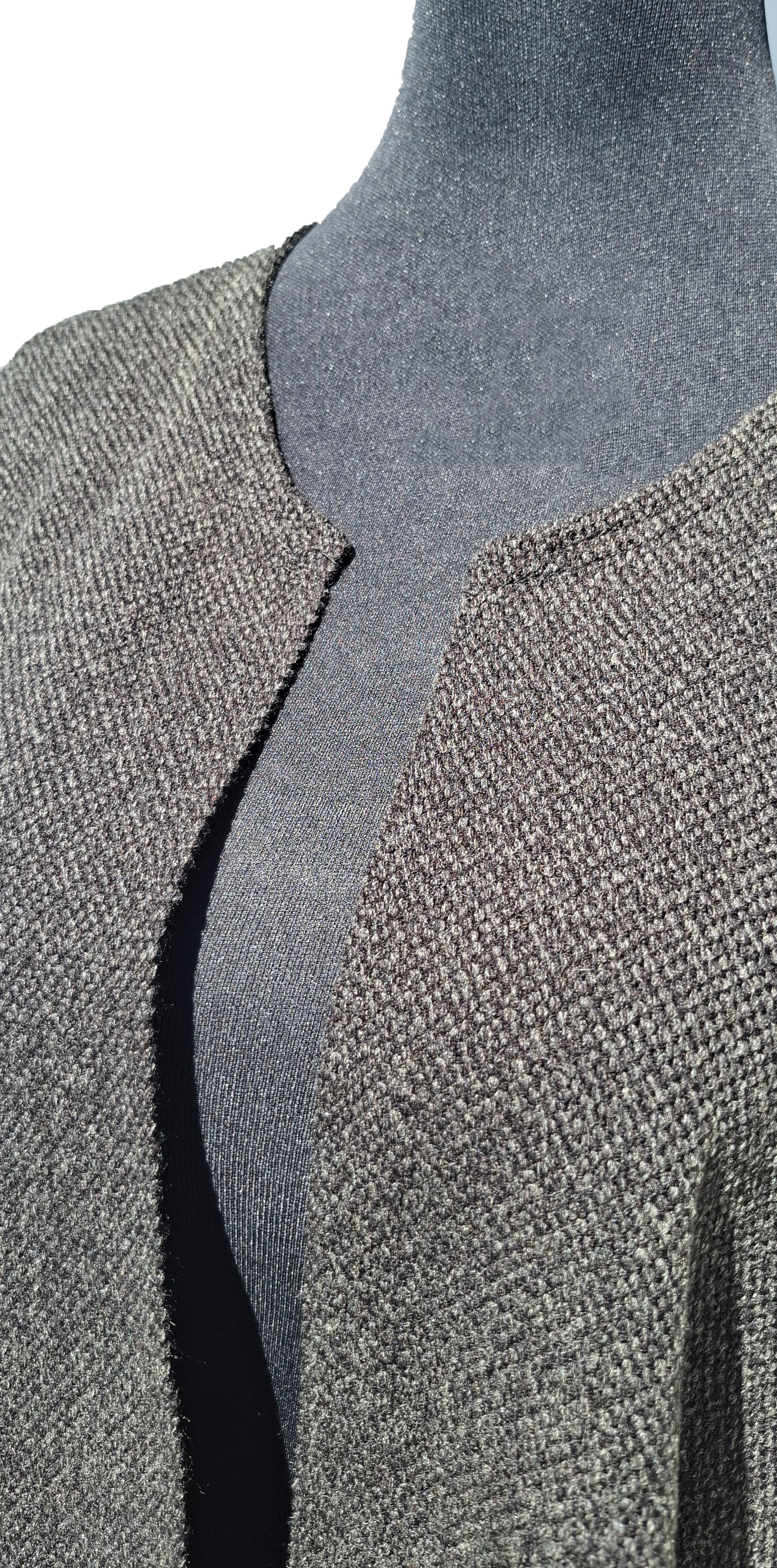 Ruana Flecos - Lana y Alpaca - Marengo-Beige