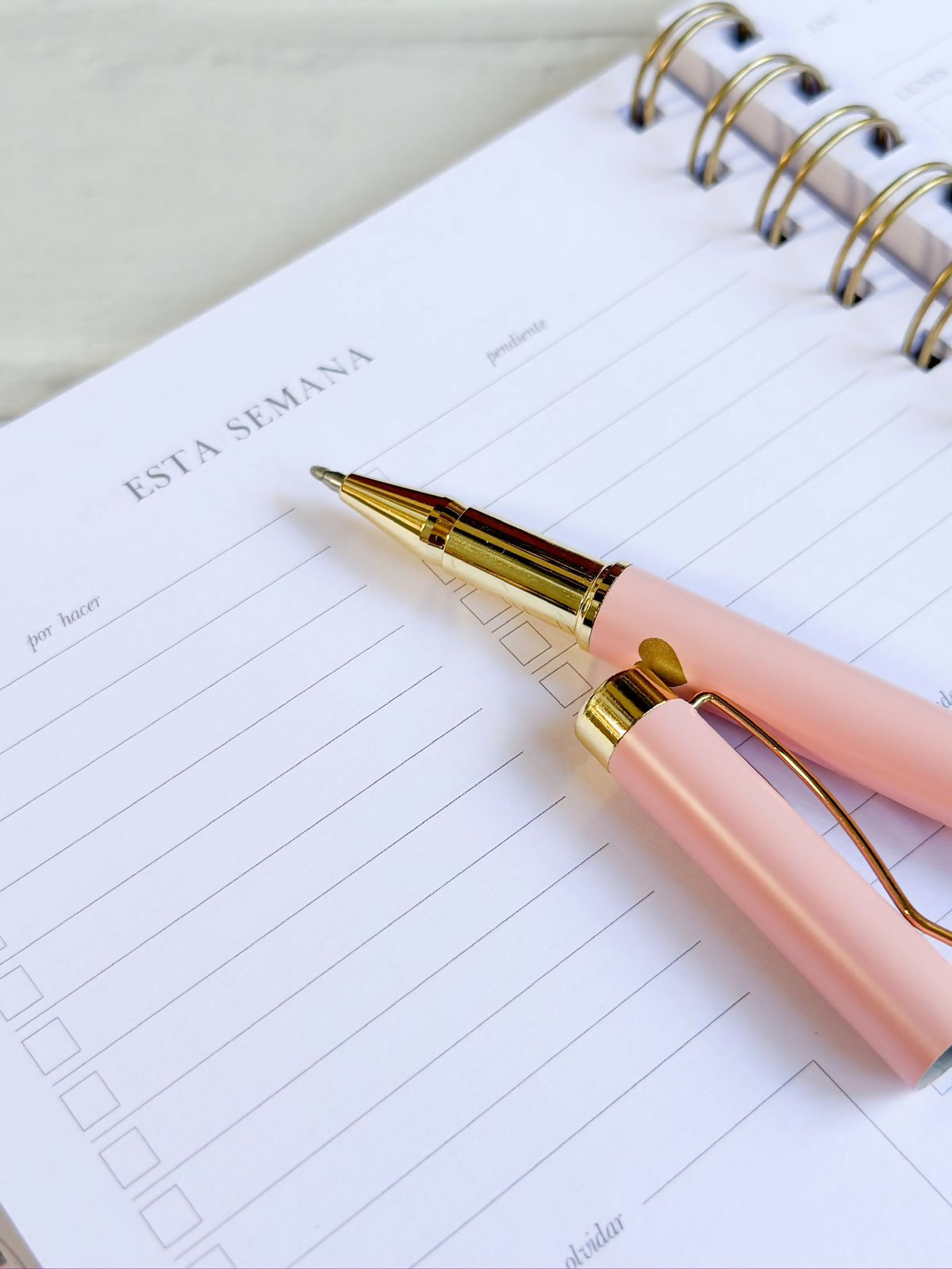 Agenda Anual con Espiral Negra