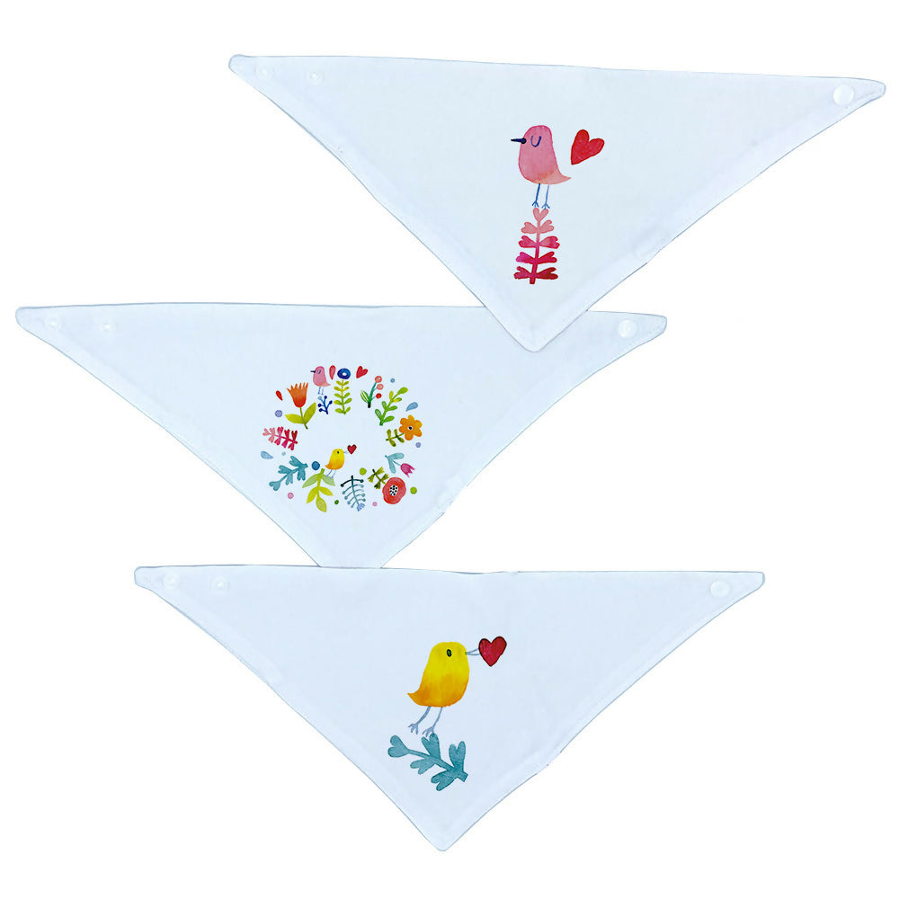 Set 3 Baberos – Bandanas Matilde