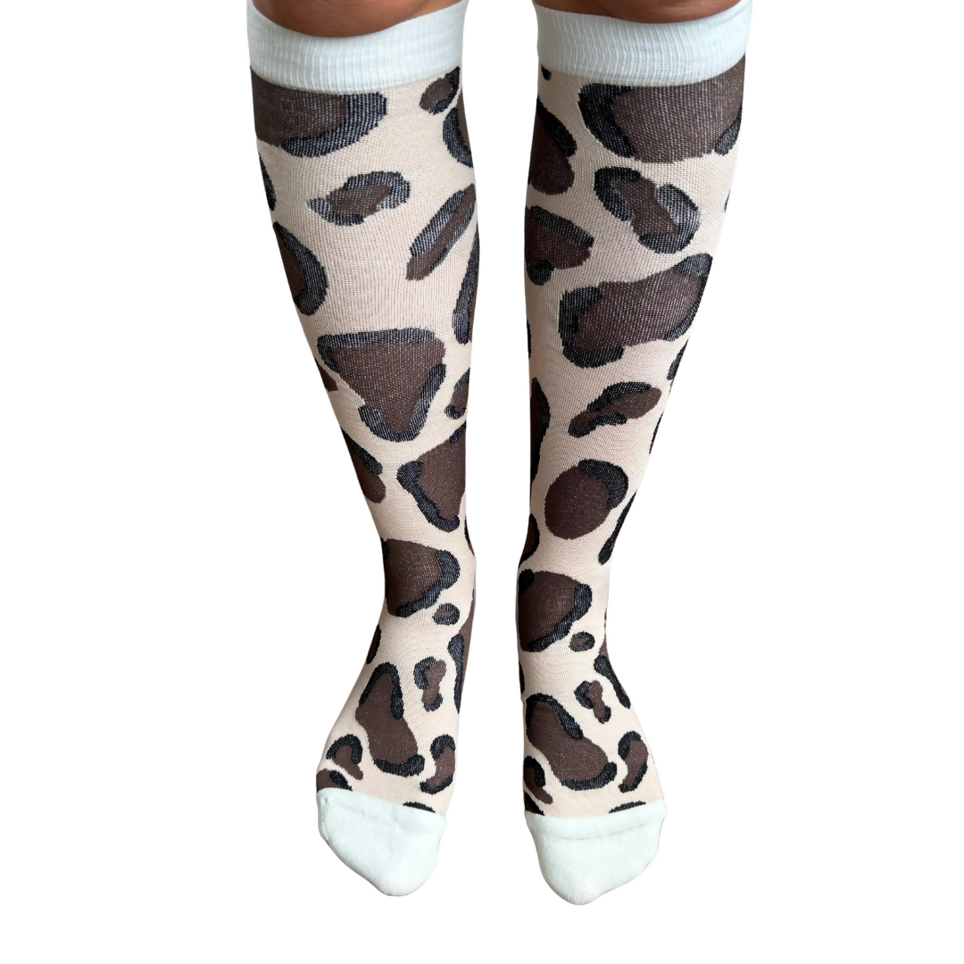 Calcetines compresión animal print
