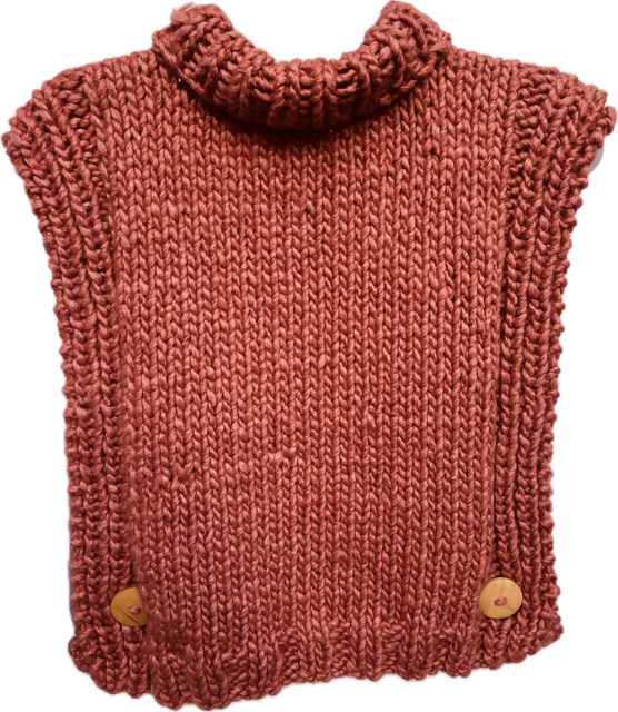 Ponchito talla L color Terracota