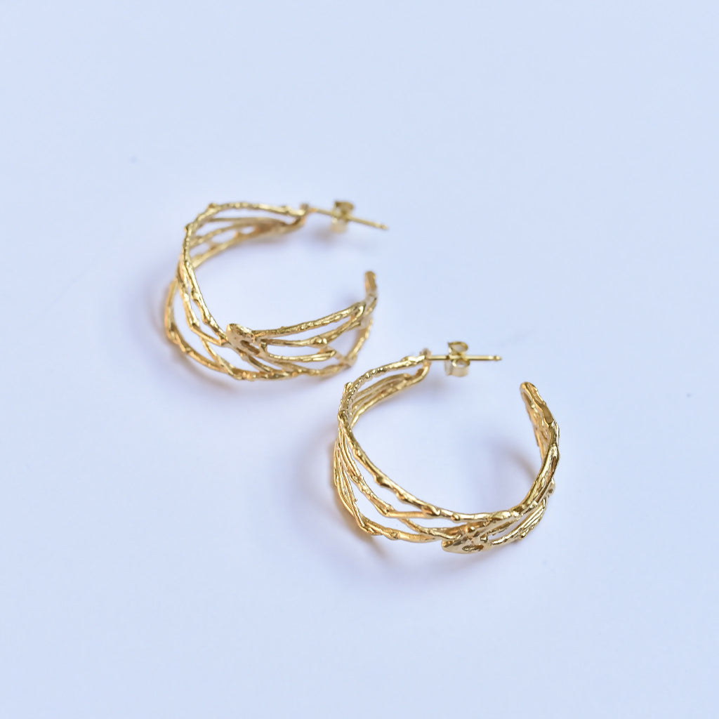 Argollas doradas Foglia