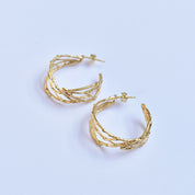 Argollas doradas Foglia