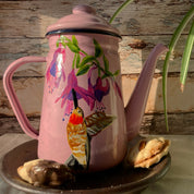 Tetera Enlozada Pintada a Mano - Salvaje Chilco (1,1L)