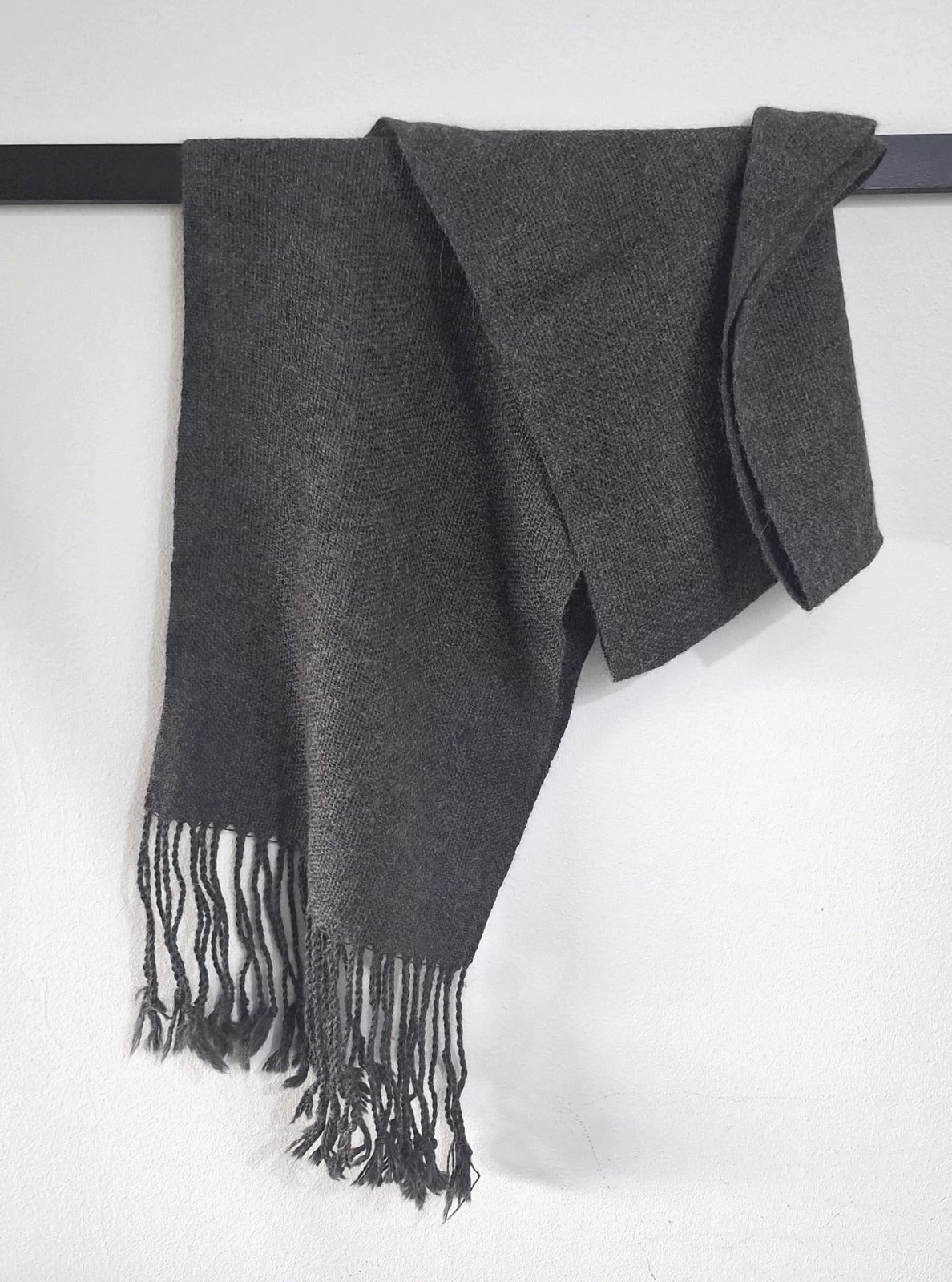 Bufanda alpaca unisex Gris