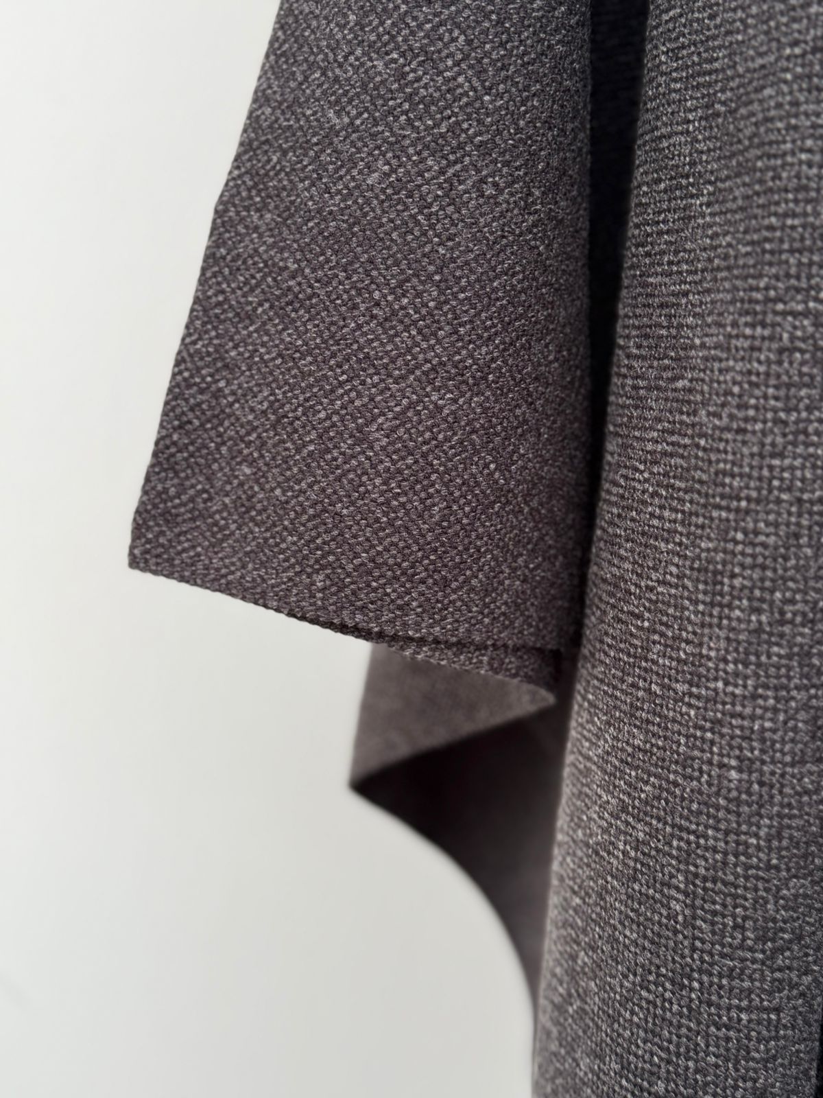 Poncho Flecos - Lana y Alpaca - Marengo