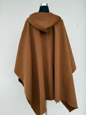 Ruana con Capucha - Lana y Alpaca – Camel