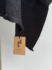 Poncho Tradicional con Capucha -  Lana y Alpaca  - Marengo