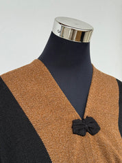 Poncho Campo Campo - Lana y Alpaca - Negro con Camel