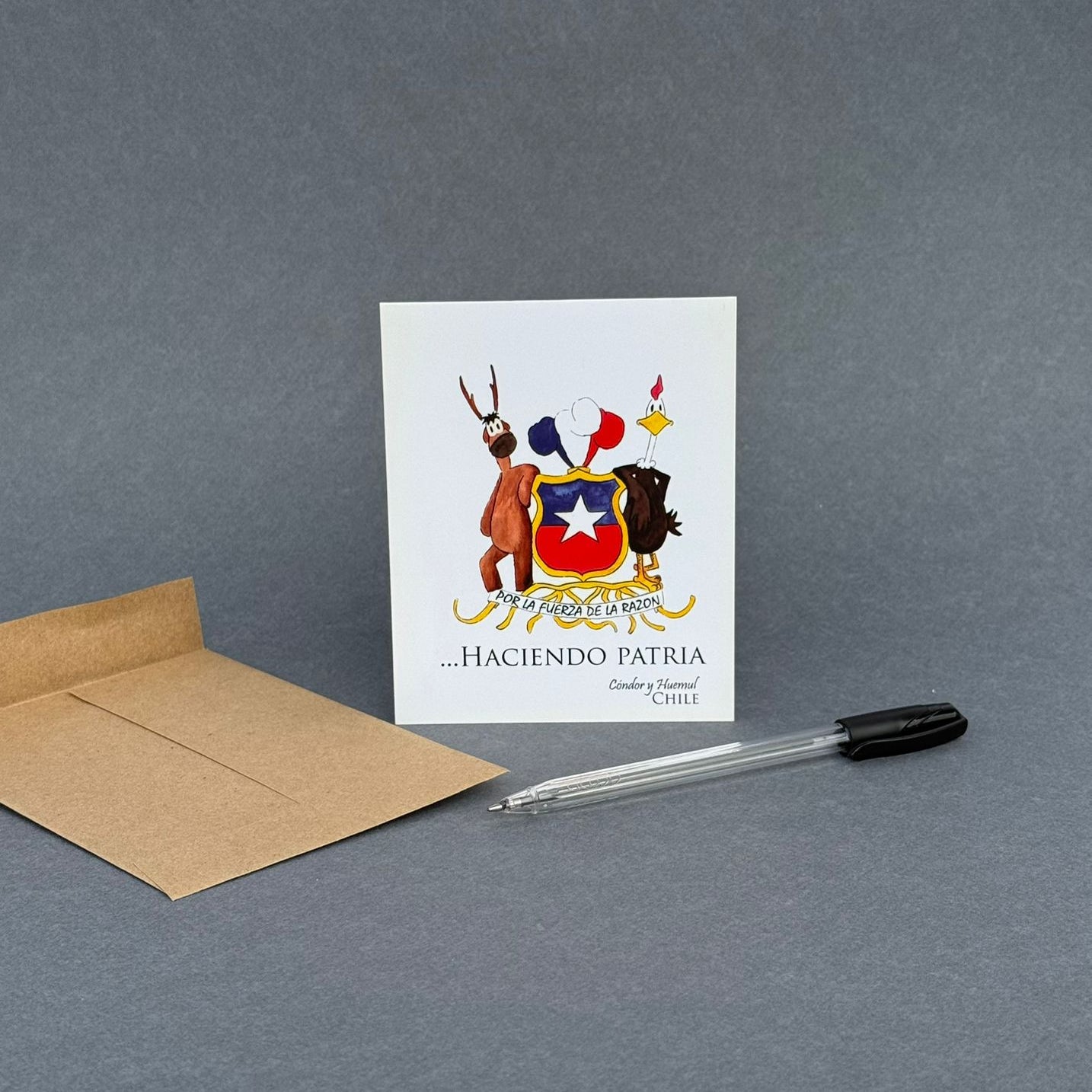 Tarjeta de Saludo - "Haciendo Patria" - Creado en Chile