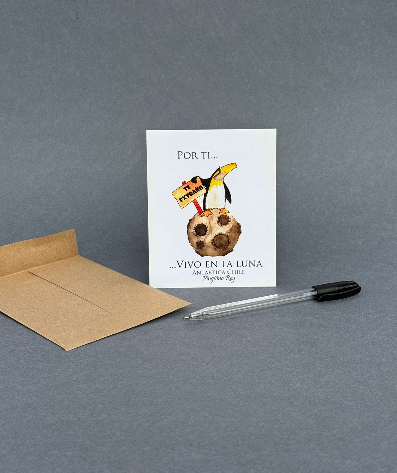 Tarjeta de Saludo - "Por ti...vivo en la luna"