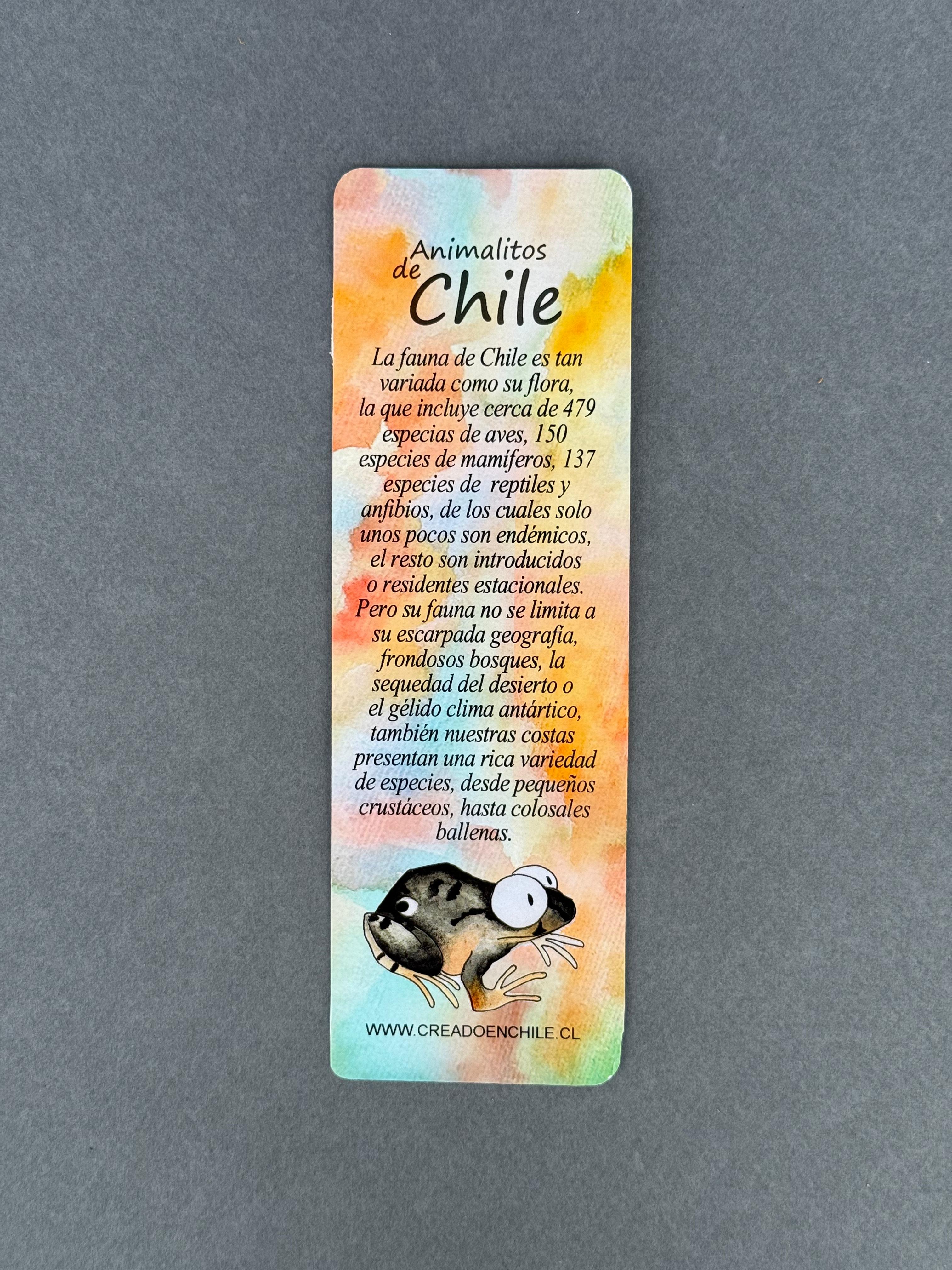 Marcalibros Animalitos de Chile