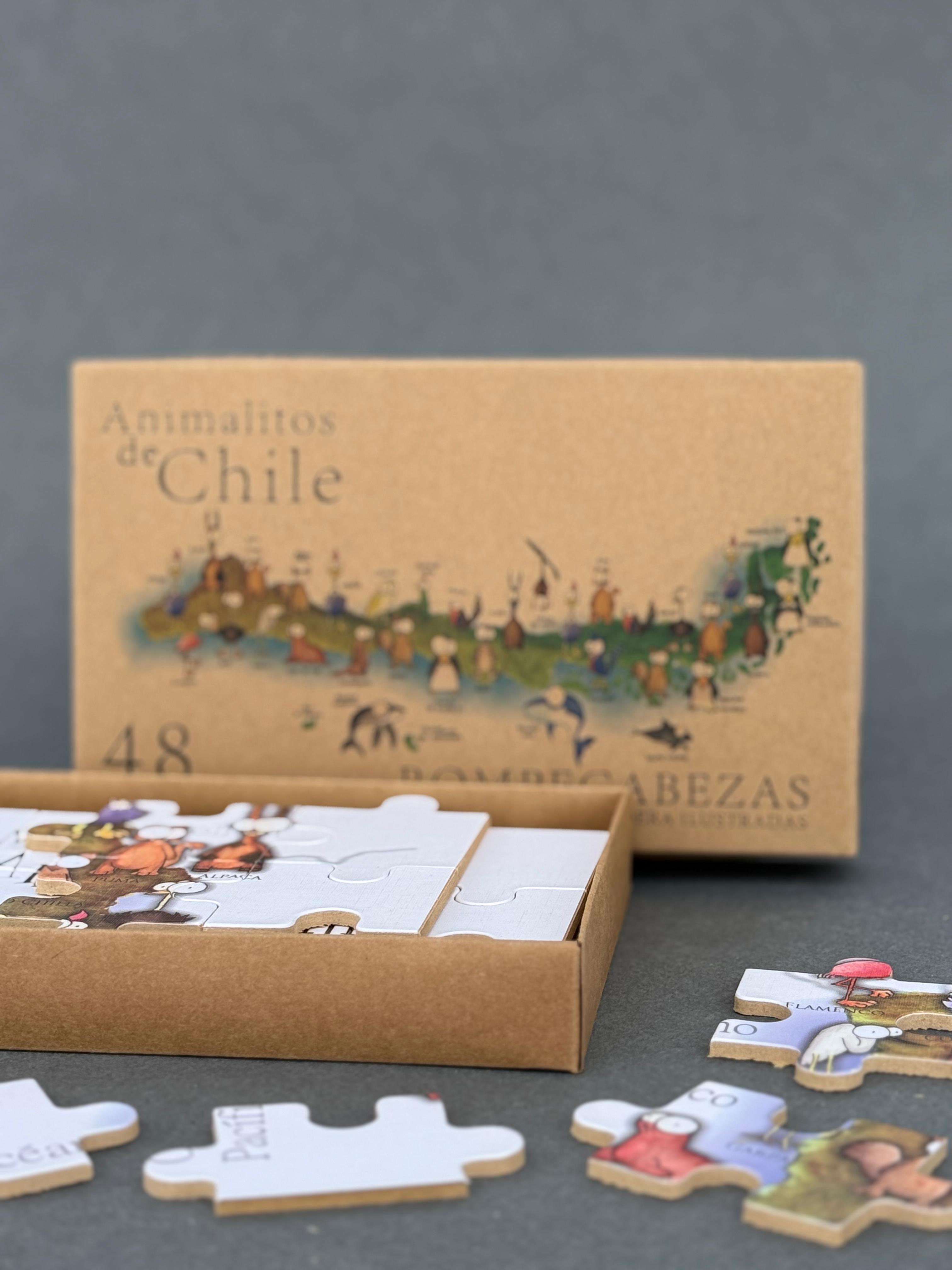 Rompecabezas de Madera 48 piezas - Animalitos de Chile