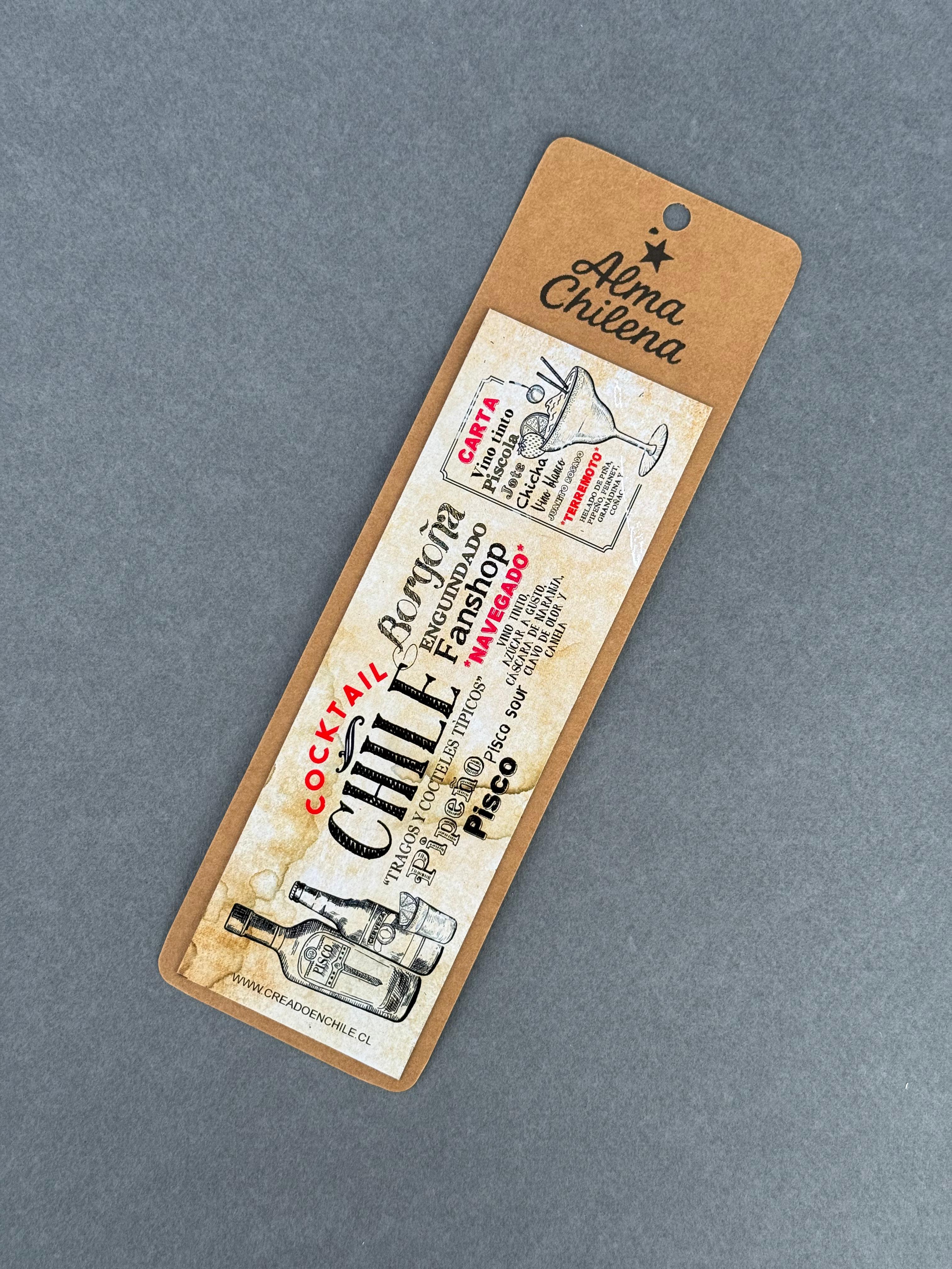 Imán con Diseño Tragos típicos chilenos