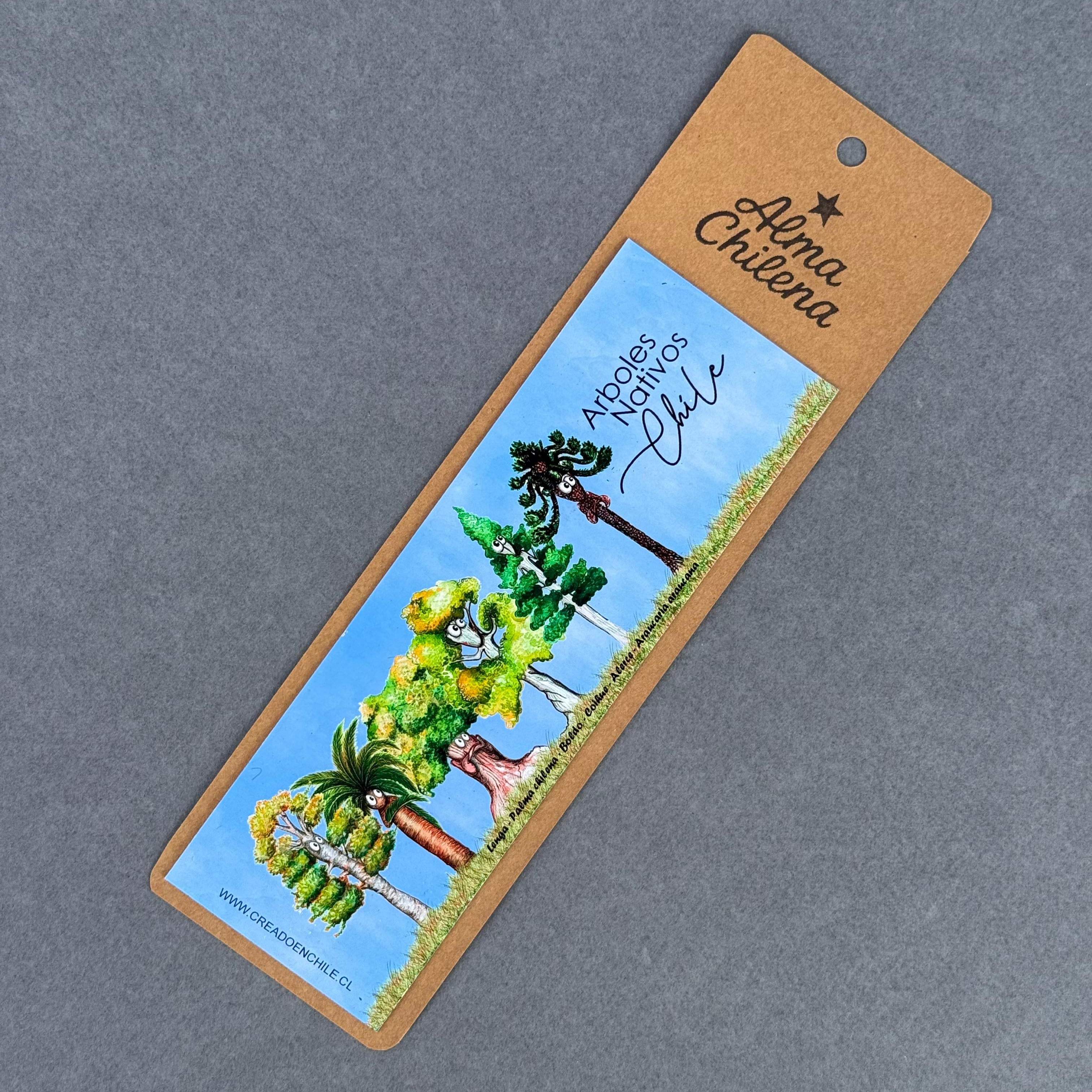 Imán con Diseño Árboles de Chile - Creado en Chile