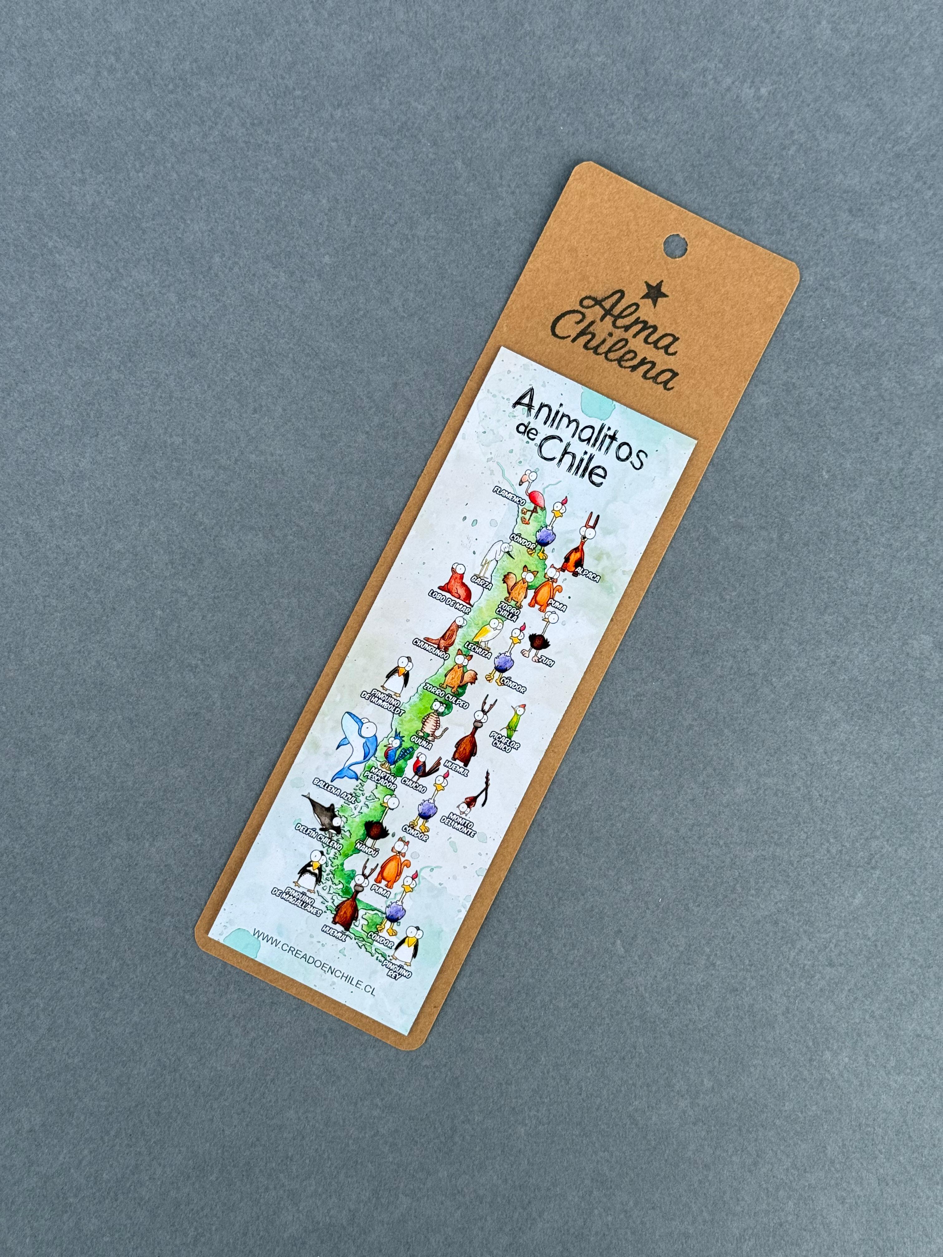 Imán con Diseño Mapa Animalitos de Chile