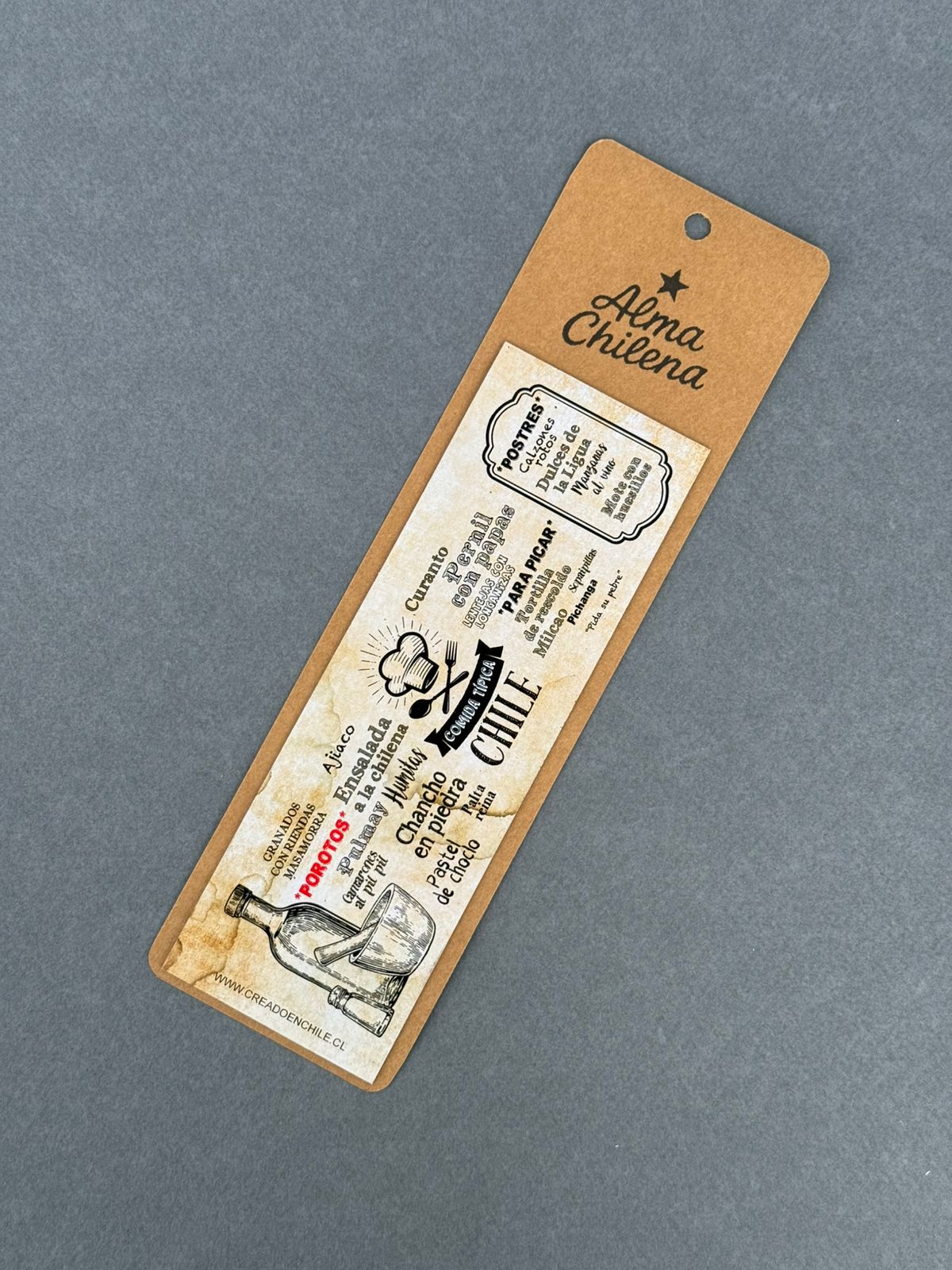 Imán con Diseño Comidas Típicas Chilenas