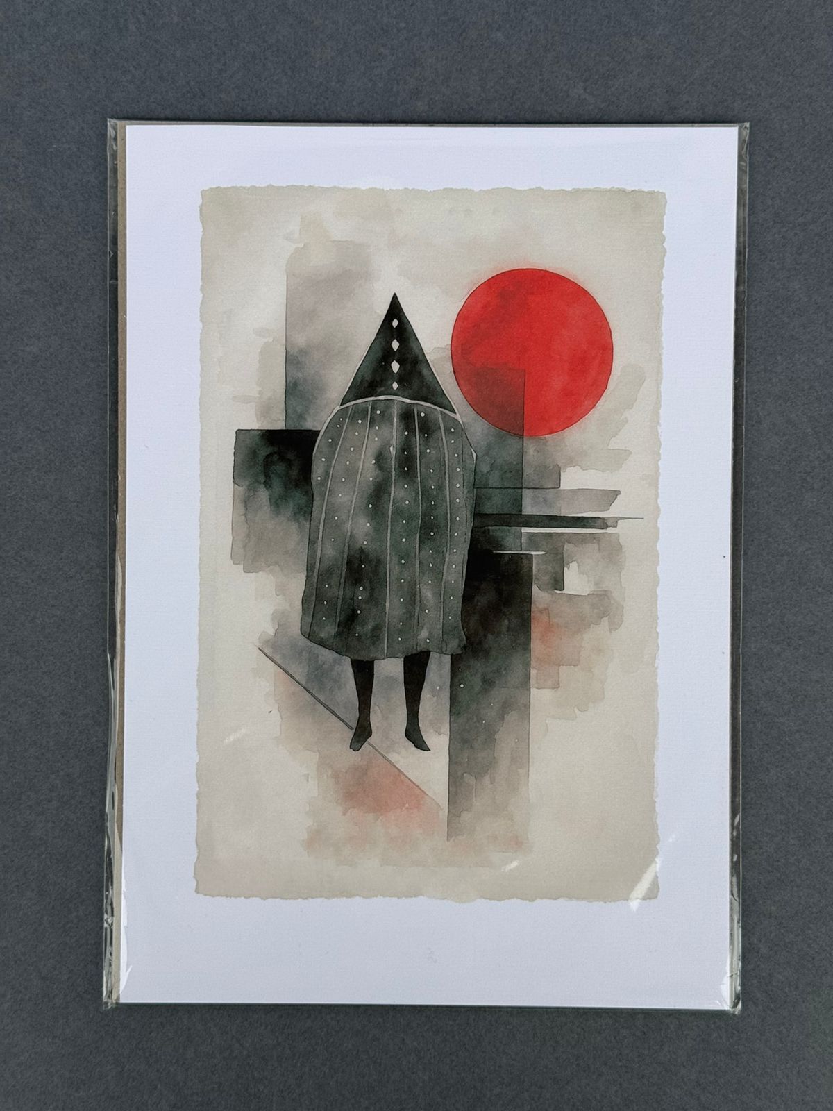 Lámina Selknam IV - papel texturado fine art 19x27 cm