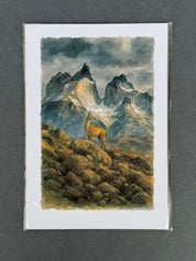 Lámina  Torres del Paine II - papel texturado fine art 19x27 cm