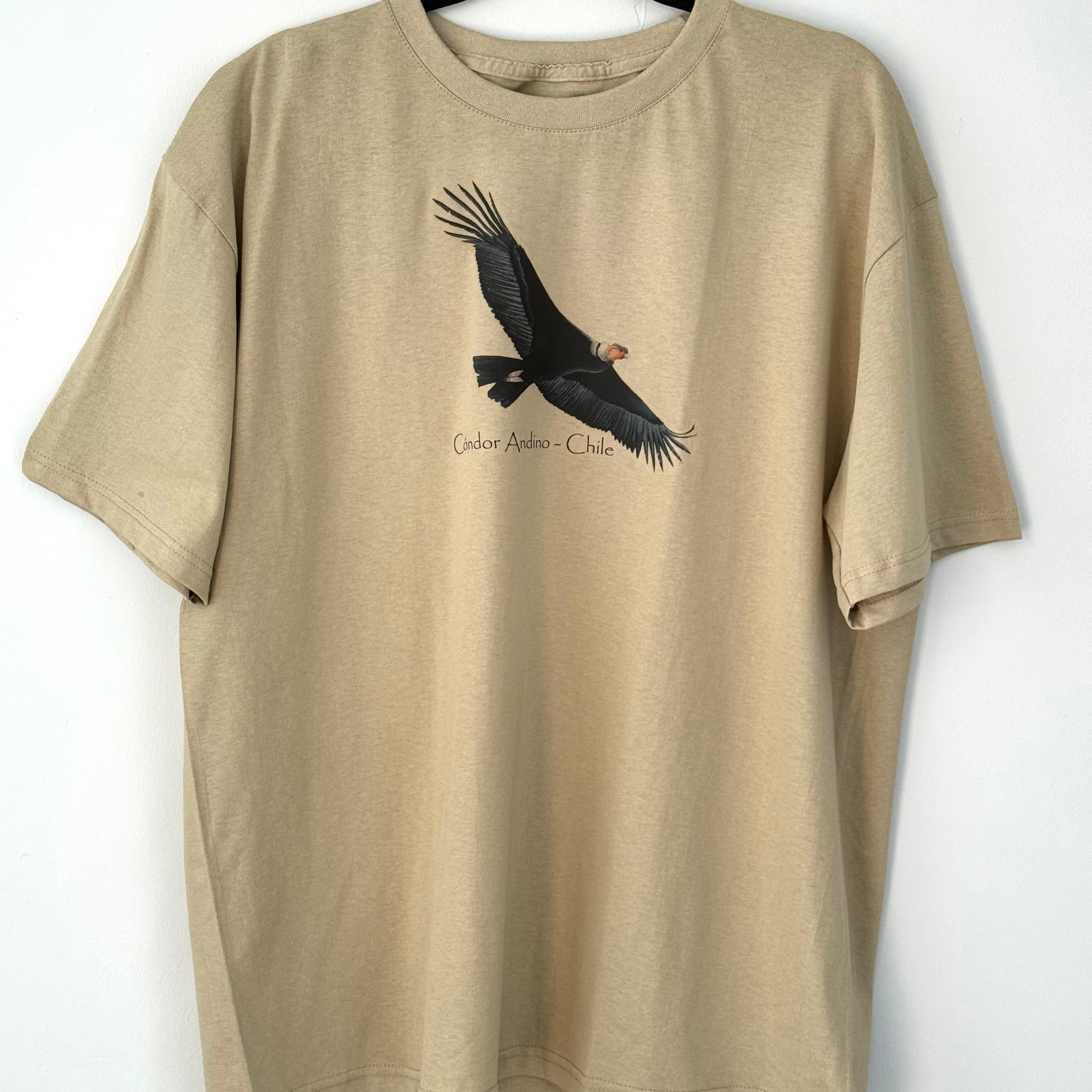 Polera Manga Corta Adultos Cóndor(BEIGE) - Creado en Chile