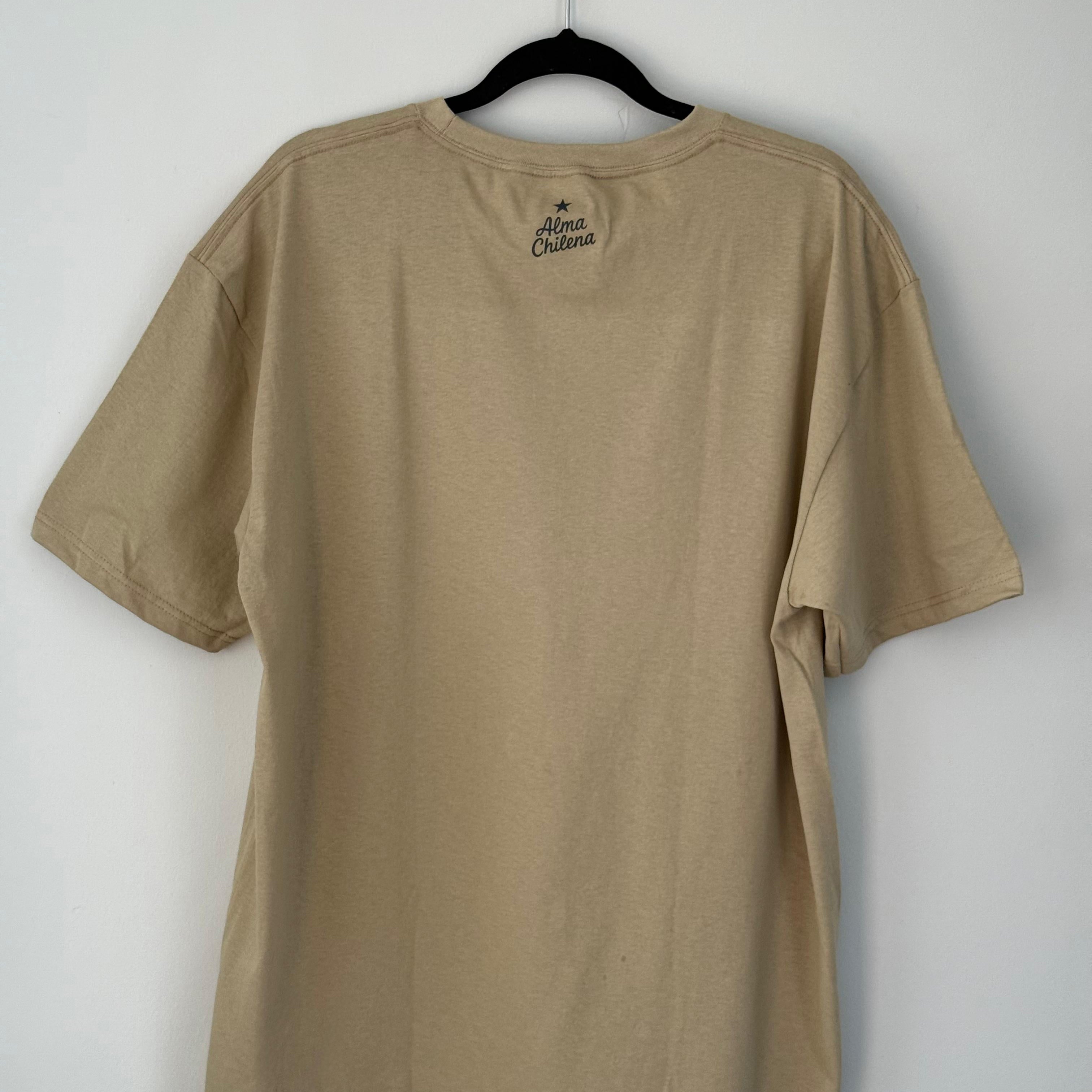 Polera Manga Corta Adultos Cóndor(BEIGE) - Creado en Chile